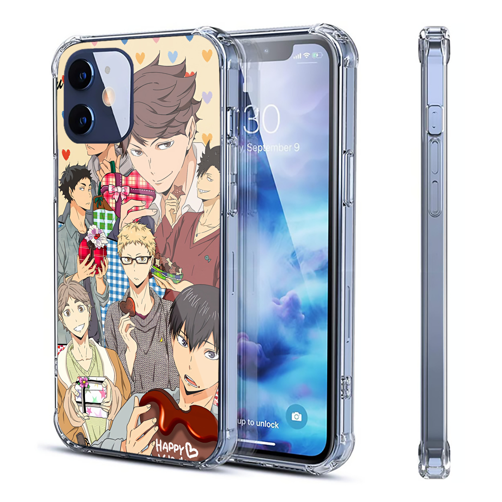 （画像用） ハイキュー!! Haikyu!! 【iPhone 12シリーズ対応】透明スマホケース（クリアソフトケース）